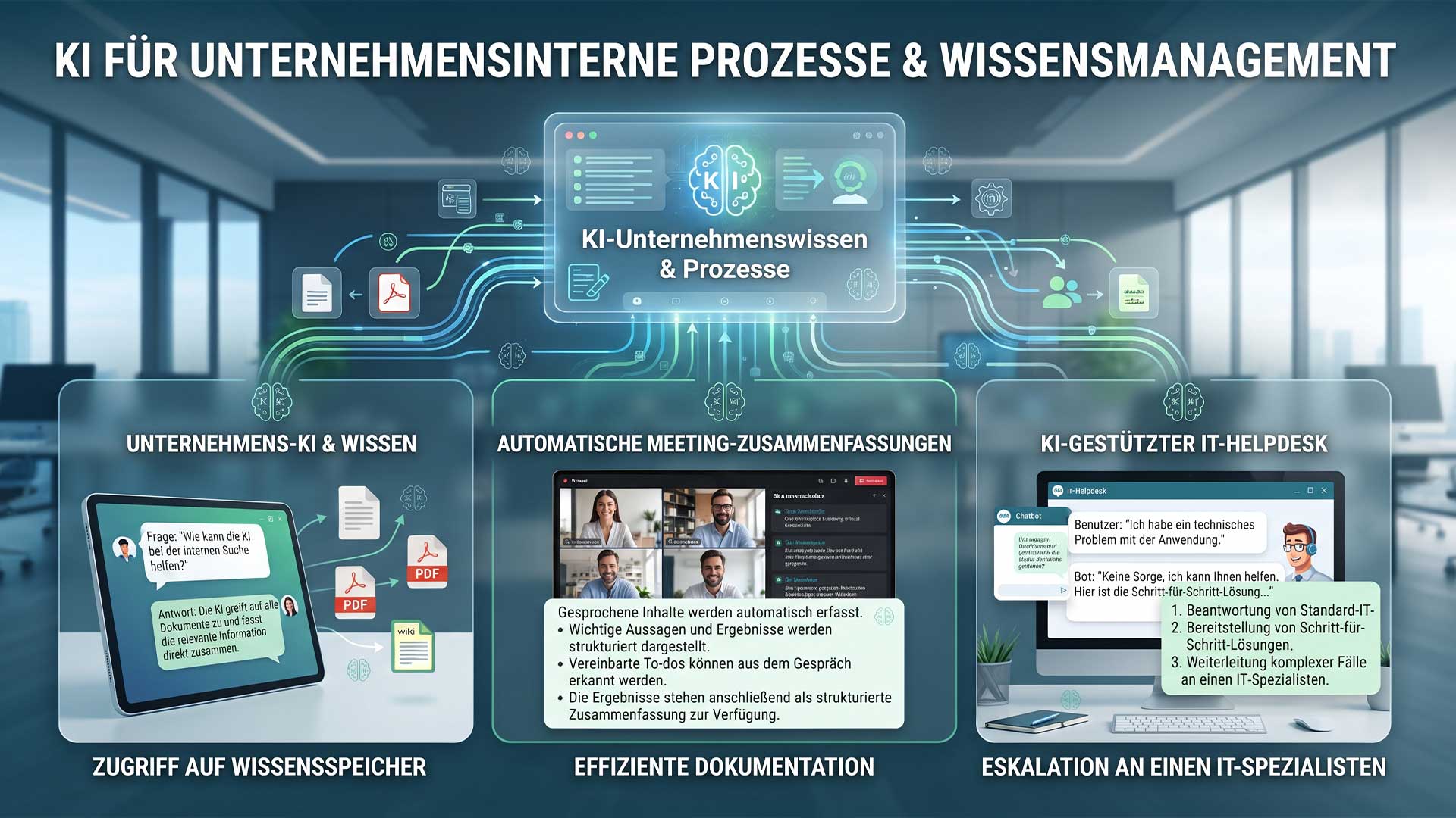KI für interne Prozesse & Wissensmanagement